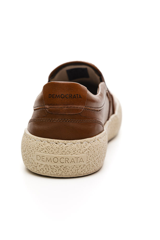 Tenis-Democrata-Denim-Bora-Masculino-Em-Couro-526204-001-Castanho