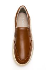 Tenis-Democrata-Denim-Bora-Masculino-Em-Couro-526204-001-Castanho