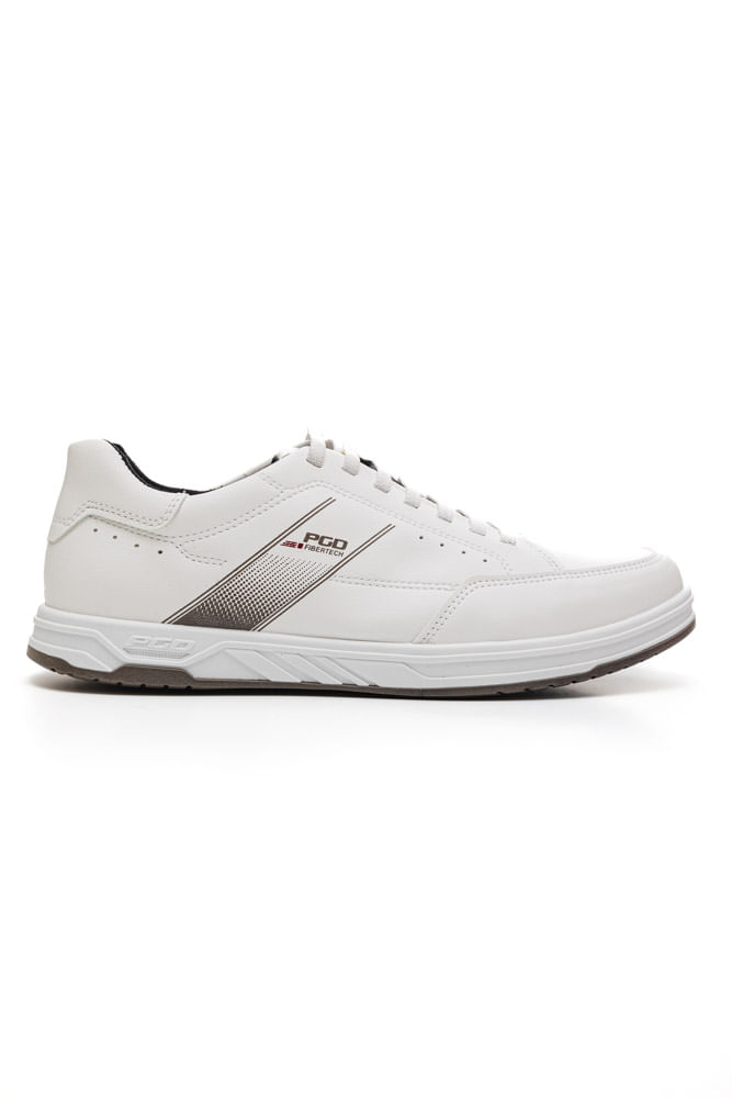 Tênis Pgd Pegada Fibertech Masculino Microfibra 172002-01 Branco