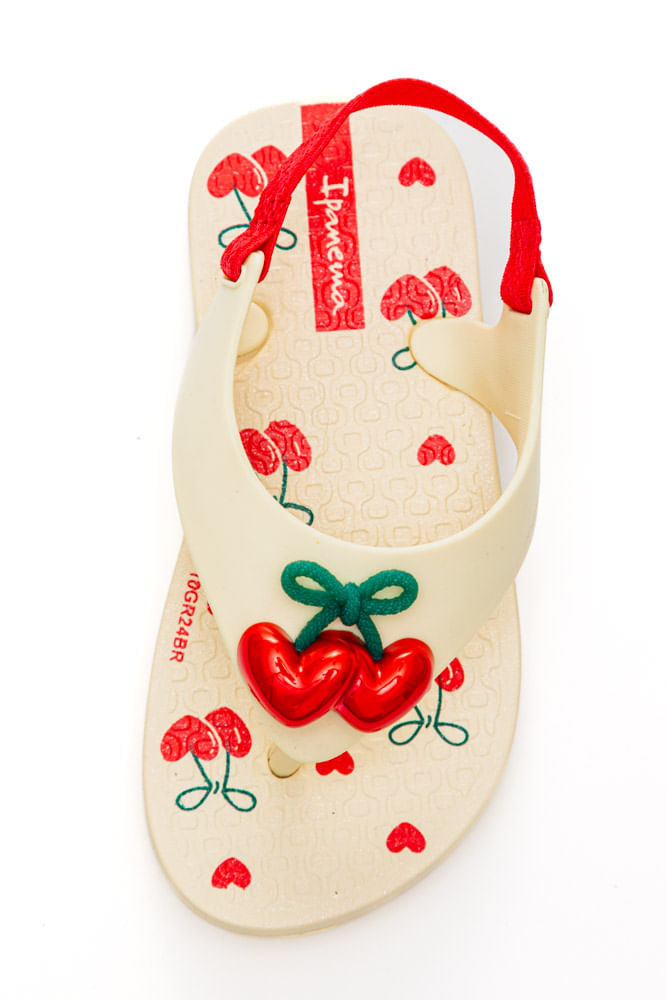Chinelo Ipanema Belle Baby Cereja 27248-Bj103 Bege