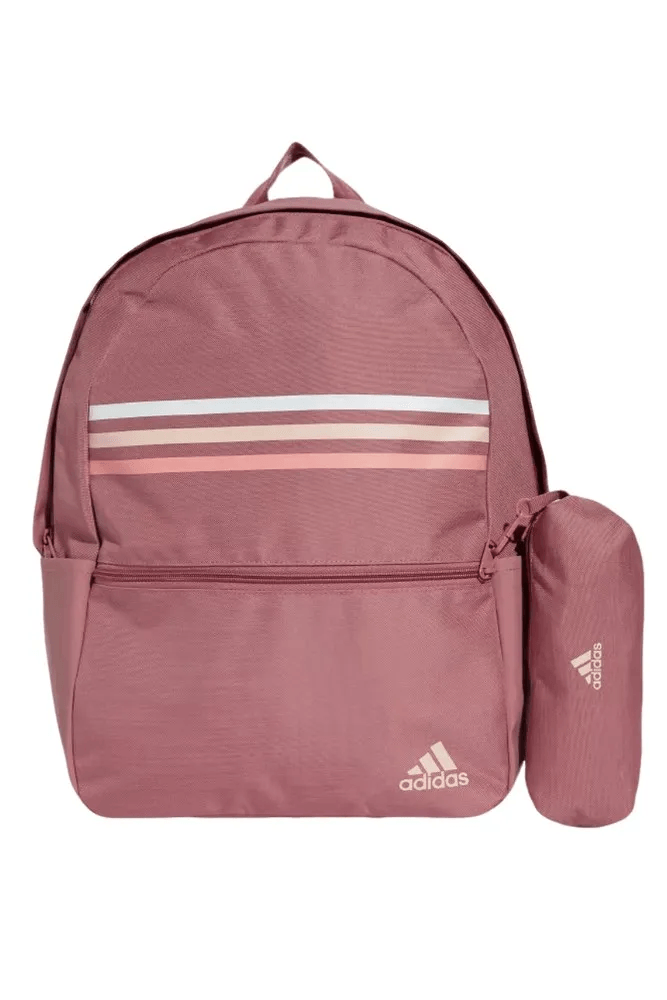 Mochila Adidas Classic Horizontal Três Listras Iz1897 Rosa