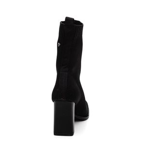 Bota Mississipi De Cano Curto Feminina Knit Ma124-01 Preto