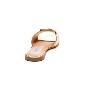 Chinelo Dakota Rasteira Feminina Metalizado Y7945-03 Ouro