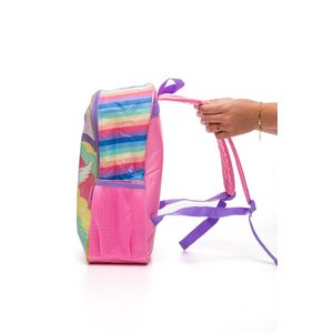 Mochila De Costas Luxcel  Infantil Menina Up4you Unicórnio Game Is39371up Rosa