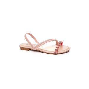 Sandália Mississipi Rasteira Feminina Tira Maleável Q7882a-04 Rosa