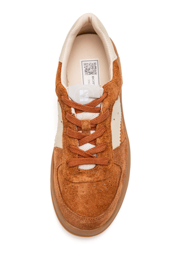 Tenis-Bottero-Casual-Feminino-Couro-Camurca-364909-01-Castanho