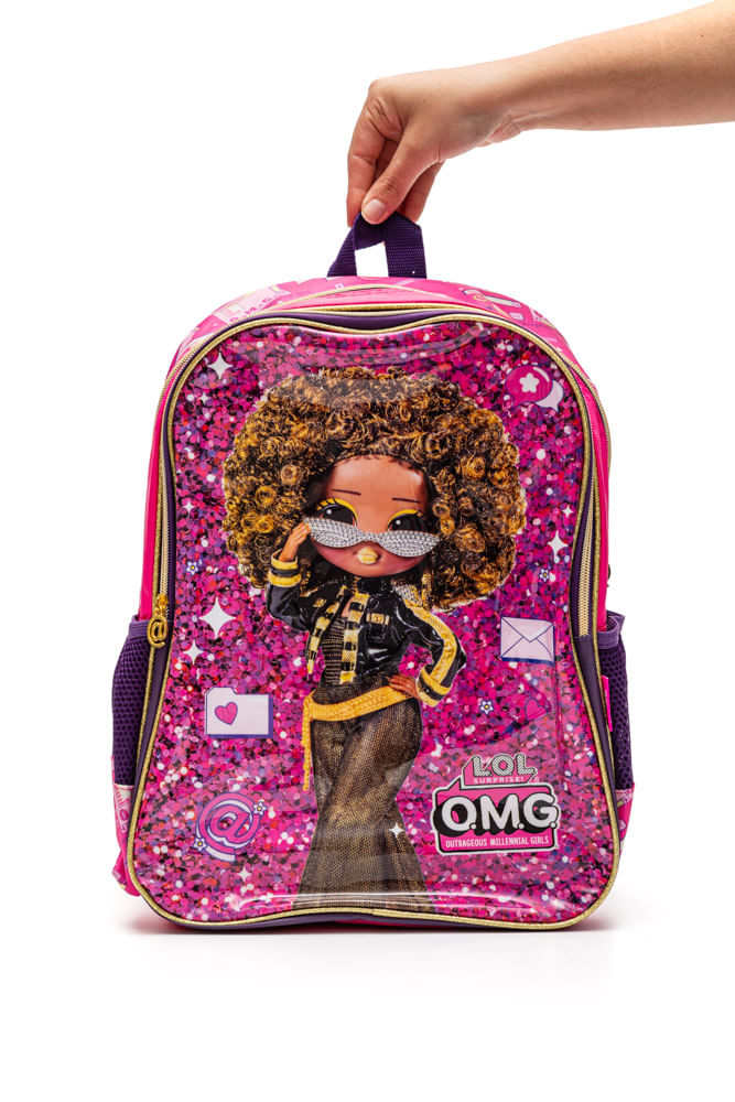 Mochila-De-Costas-Luxcel-Infantil-Menina-Lol-Omg---Is39831og-Pink