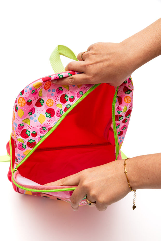 Mochila-De-Costas-Luxcel-Infantil-Da-Moranguinho-Is41151mg-Verde