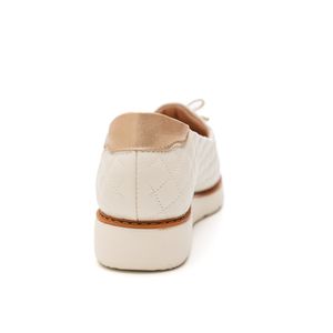 Sapato Modare Ultra Conforto Feminino Salto Plano 7400.101 Off-White