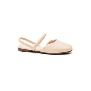 Sapatilha Beira Rio  Rasteira Feminina Tira Elástica 4323.101 Off-White