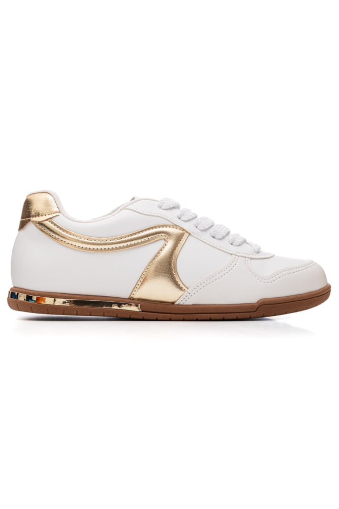 Tênis Beira Rio Casual Feminino Metalizado 4326.101.18774 Branco