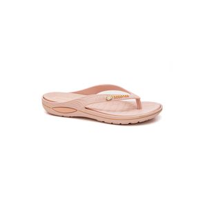 Chinelo Boa Onda Conforto Feminino Lilly Shine 1319-241 Nude