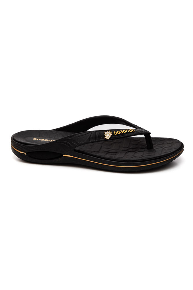 Chinelo Boa Onda Conforto Feminino Lilly Shine 1319-241 Preto