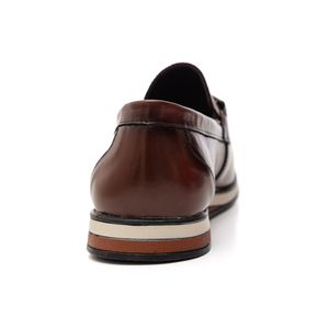 Sapato Br2 Casual Masculino Couro 1854-0008 Castanho