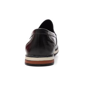 Sapato Br2 Casual Masculino  Em Couro 1852-0031 Preto