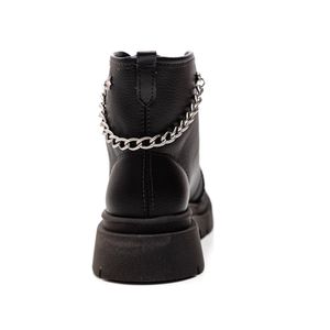 Bota Molekinha Coturno Juvenil Menina Napa Floather Corrente 2182.109 Preto