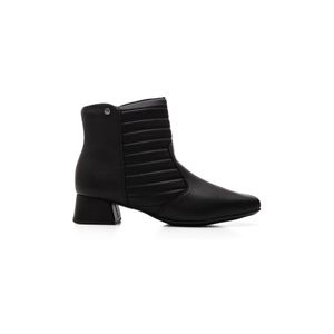 Bota Piccadilly Cano Curto Feminina Napa 160092 Preto