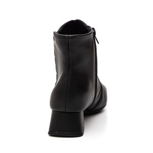 Bota Piccadilly Cano Curto Feminina Napa 160092 Preto