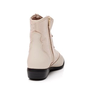 Bota Molekinha Country Juvenil Menina Camurça 2183.203 Off-White