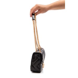 Bolsa Via Marte Crossbody Matelassê Feminina B1-170-01 Preto