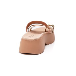Tamanco Modare Ultra Conforto Feminino Anabela 7210.101.28590 Nude
