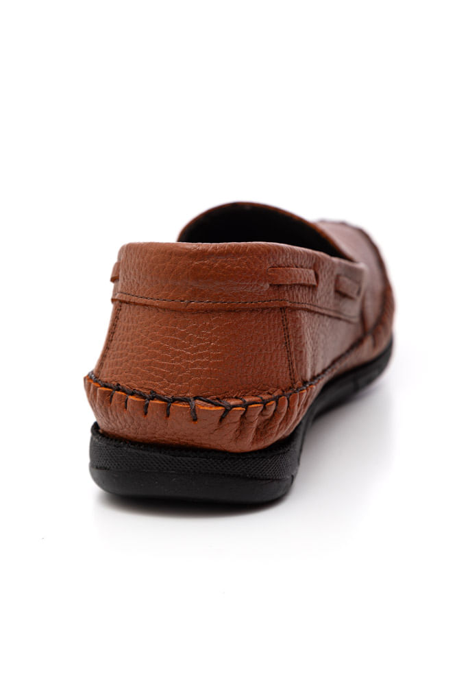 Sapato Serafim Mocassim Masculino Couro 1400 Caramelo