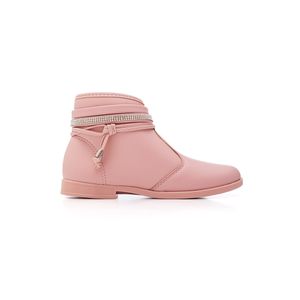 Bota Molekinha Casual Juvenil Menina Strass 2181.107.23580 Rosa