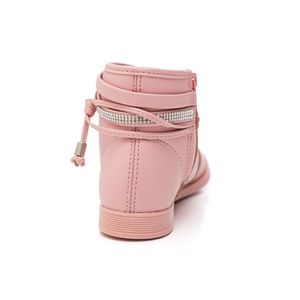 Bota Molekinha Casual Juvenil Menina Strass 2181.107.23580 Rosa