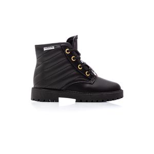 Bota Molekinha Coturno Infantil Menina Cano Médio 2126.522 Preto
