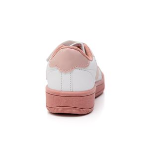 Tênis Via Vip Casual Infantil Menina Velcro Vv2600f Branco