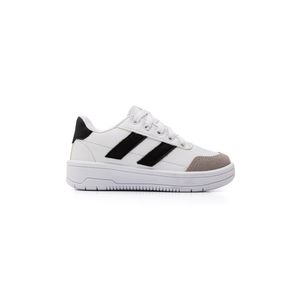 Tênis Via Vip Casual Juvenil Unissex Cadarço Vv4510 Branco