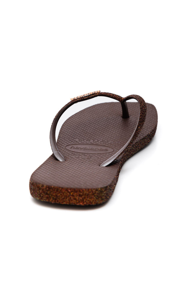 Chinelo-Havaianas-Sl-Sq-Sparkle-Marrom