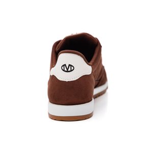 Tênis Via Marte Casual Feminino Nobuck 237-001-01 Marrom