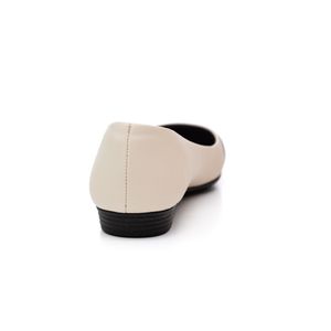 Sapatilha Piccadilly Rasteira Feminina Napa/Verniz 250244 Off-White