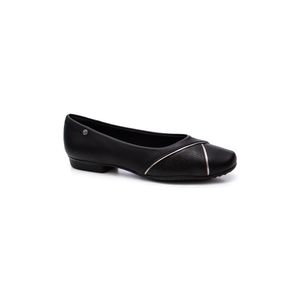 Sapatilha Piccadilly Rasteira Feminina Napa 250250 Preto