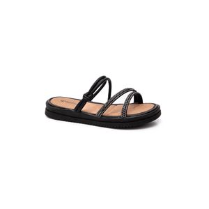 Chinelo Mississipi Papete Feminino Strass Me351-01 Preto