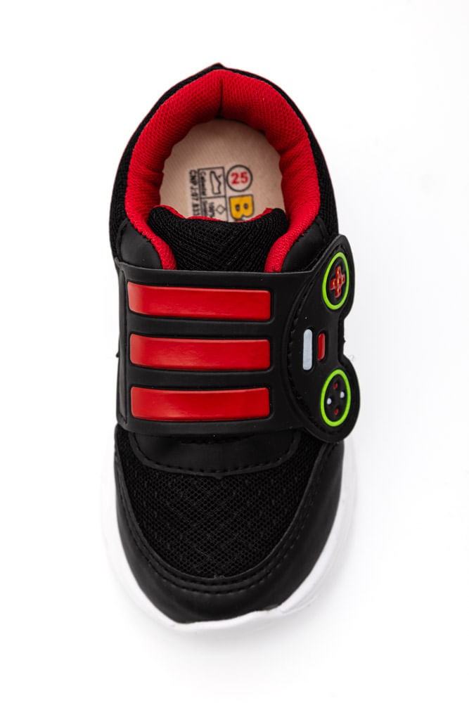 Tênis Esportivo Menino Botinho Bt829m Preto