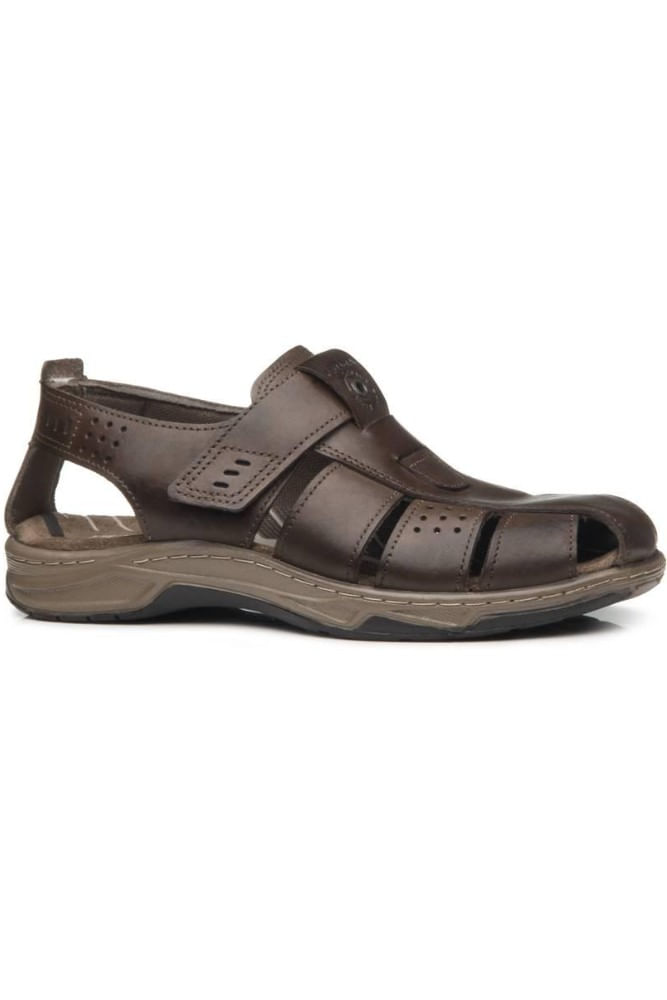 Sandalia Pegada Masculina Em Couro 132255-03 Marrom