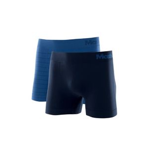 Kit 2 Cuecas Boxer Microfibra Mash Sem Costura 711.02 Azul
