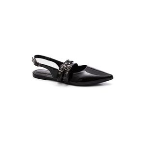 Sapatilha Chá De Mel Bico Fino Feminina Slingback 3320 Preto