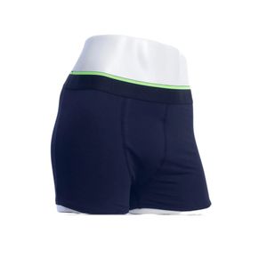 Kit 3 Cueca Boxer Oceano Filete Neon Masculino 44740 Preto