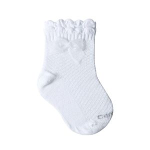 Meia Bebê Centopé Infantil Festas E Batizados 00043-02 Branco