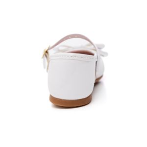 Sapatilha Molekinha Juvenil Menina Laço Baby Verniz 2106.104 Branco