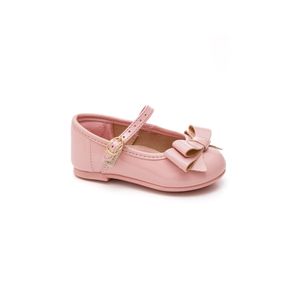 Sapatilha Molekinha Juvenil Menina Laço Baby Verniz 2106.104 Rosa