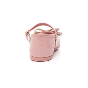 Sapatilha Molekinha Juvenil Menina Laço Baby Verniz 2106.104 Rosa