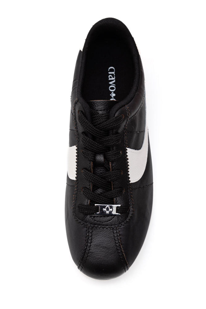 Tênis Cravo E Canela Monique Feminino Couro 1606ccny Preto