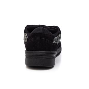 Tênis Coca-Cola Casual Feminino Camurça Strass Cc2443-58 Preto