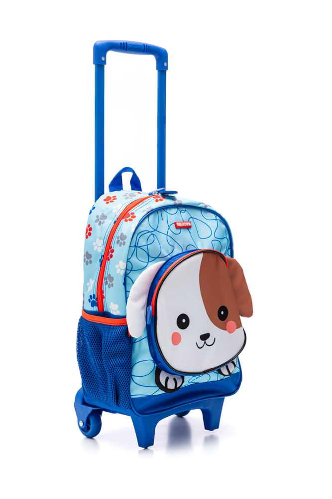 mochi Mochilete Sestini Rodinha Média Kids Dog 4 Colorido 066406-00 Azul