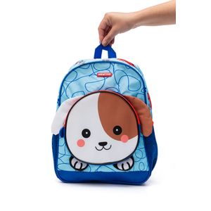 Mochila Sestini Pequena Kids Dog 4 Colorido Azul
