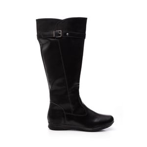 Bota Mooncity Cano Longo Feminina Salto Baixo 71144 Preto